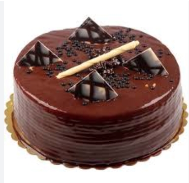 6-9 Kişilik Çikolatalı Pasta Seçkin Tasarım