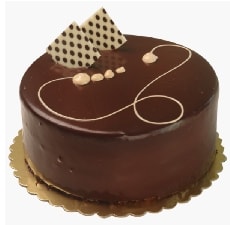 6-9 Kişilik Sade Çikolatalı Pasta Şef İmzalı