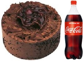 Çikolatalı Pasta Cola Hediyeli