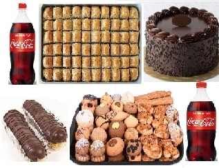 Çikolatalı Yaş Pasta ve Geleneksel Cevizli Baklava Karma Lezzet Paketi